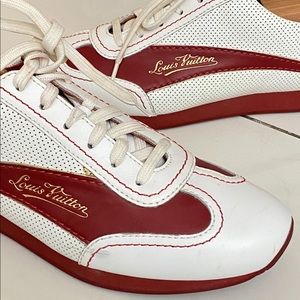 Louis Vuitton sneakers size 6 . Gently used .